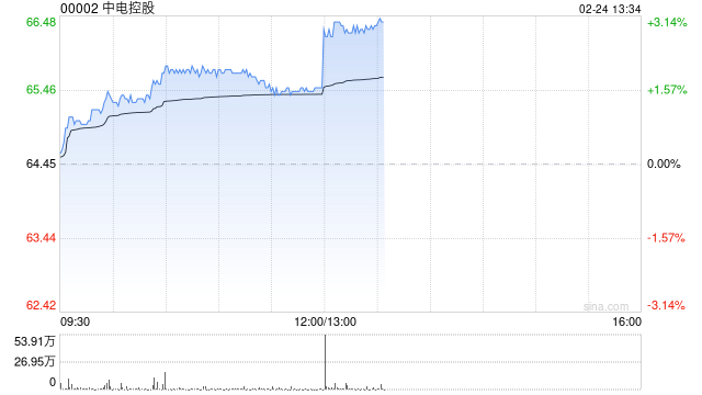 中电控股将于3月20日派发2024年第四期中期股息每股1.26港元